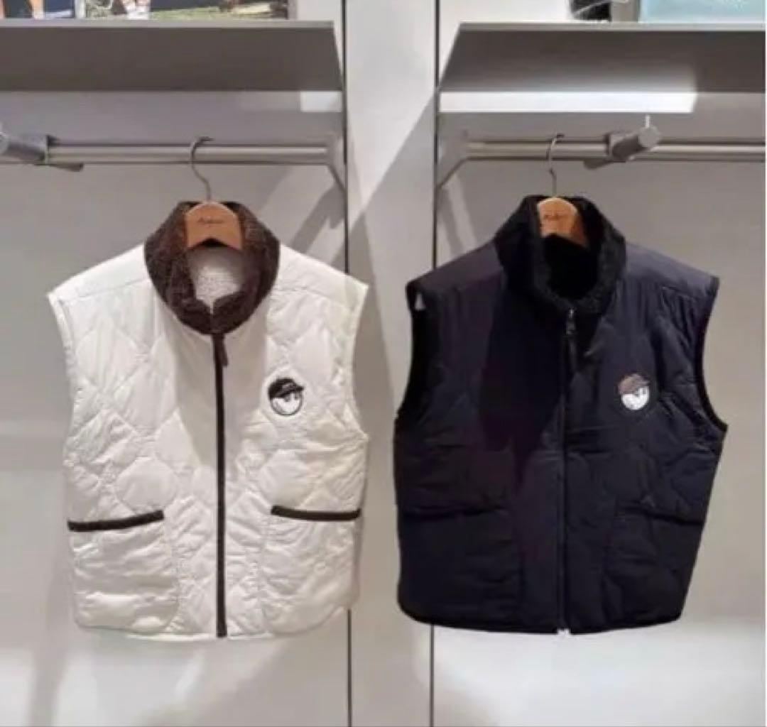 MALBON マルボンゴルフウェア トップス ノースリーブ ファーベスト 両面着