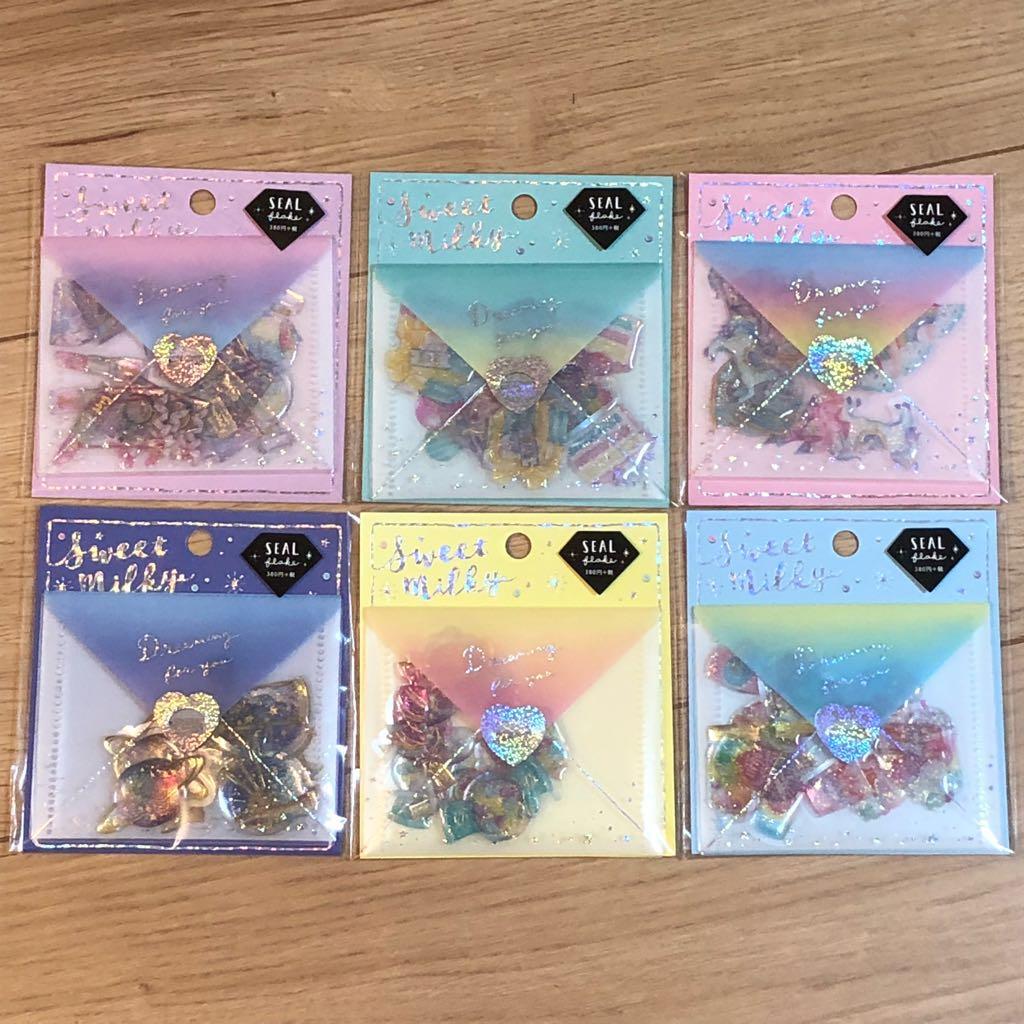 ★新品★SWEET MILK  フレークシール  6種セット