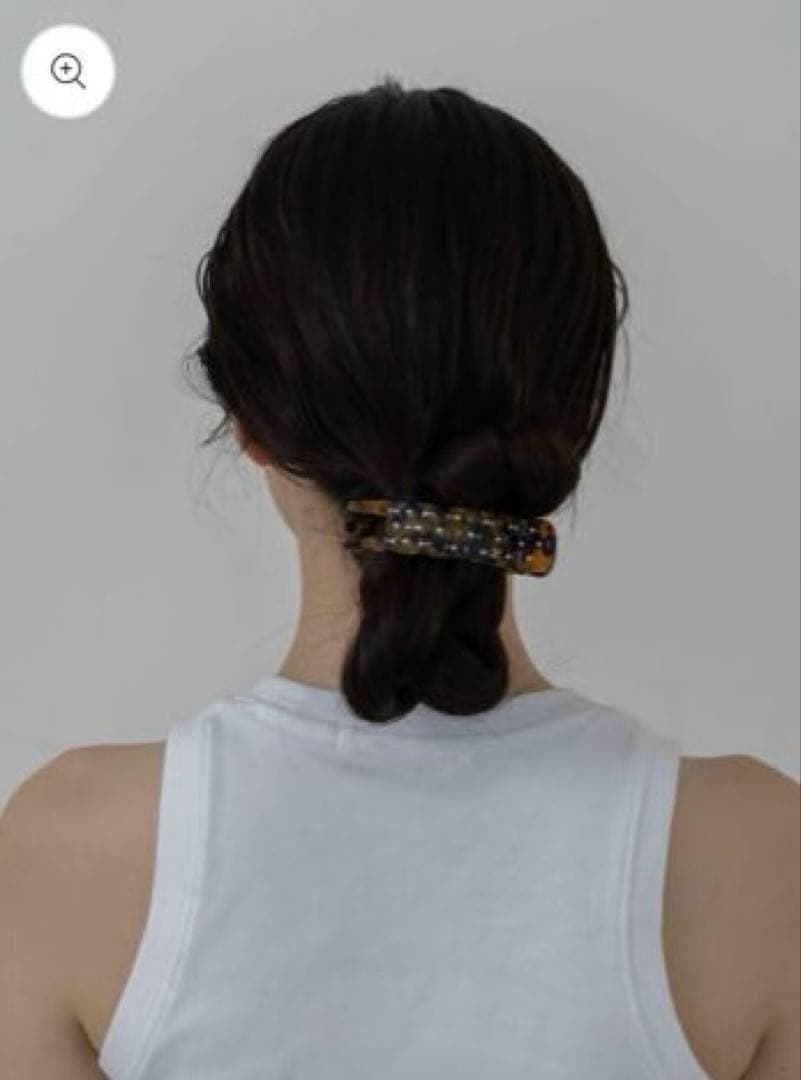 ロエムトウキョウ　LOEM TOKYO quilt tortoiseヘアクリップ