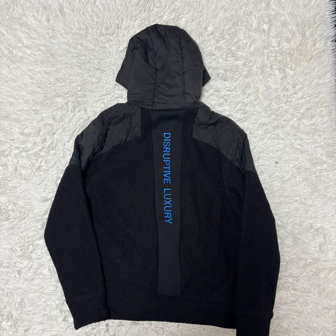 G FORE ゴルフ パーカー ニット キルティング ブラック 中綿 ジップ