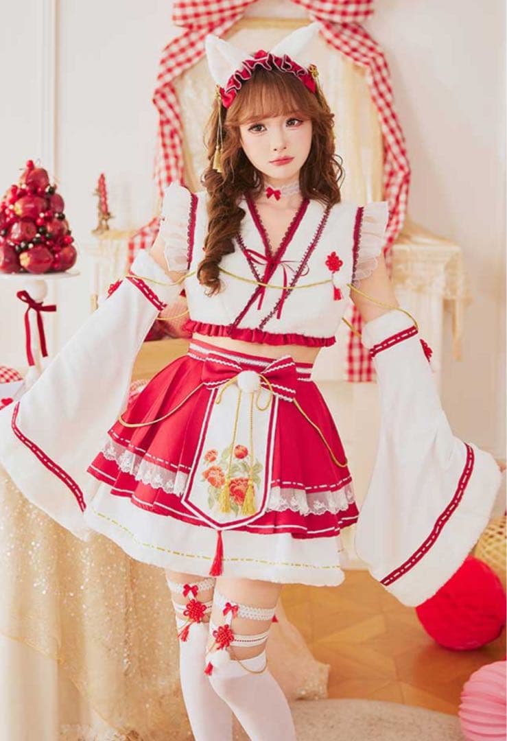 ロマンティックブルーム巫女キャット　8点セット　Malymoon/マリームーン