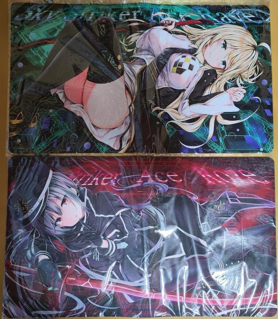【未開封】同人プレイマット+スリーブ　閃刀姫レイ・閃刀姫ロゼ