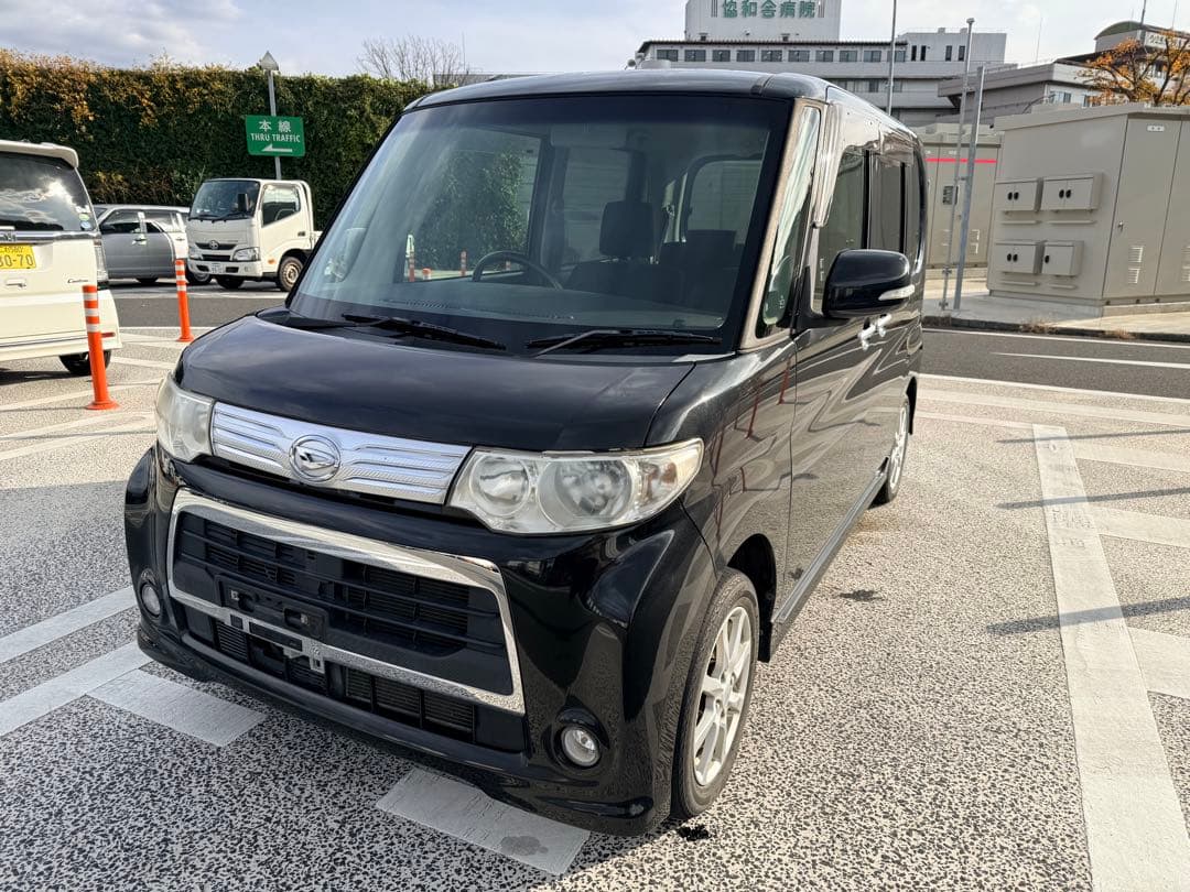 ダイハツ タントカスタム 車検 ナビ フルセグ 軽自動車 スマートキー ブラック