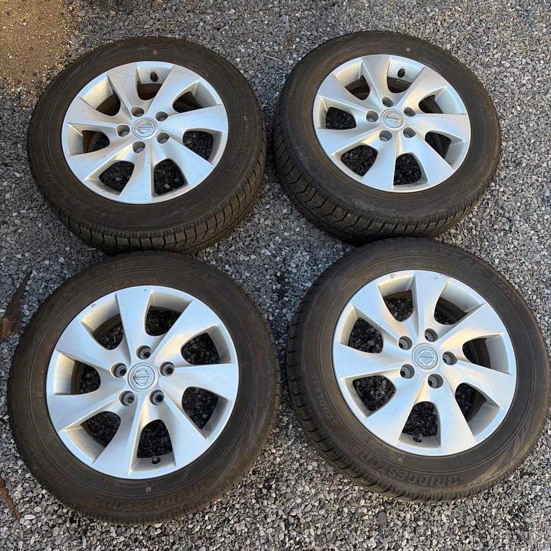 ①ブリザックVRX 195 60 16 スタッドレスタイヤ セレナ　純正ホイール