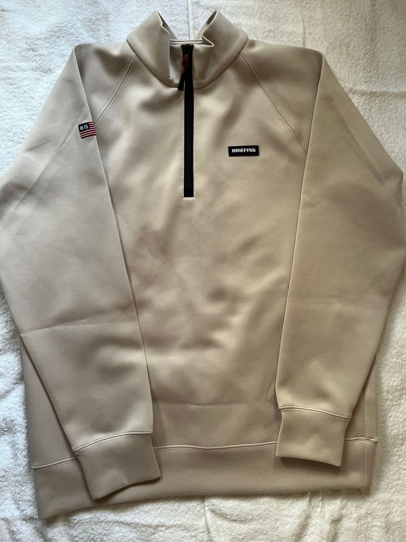 ブリーフィング　3Dロゴジップアップ　ベージュL