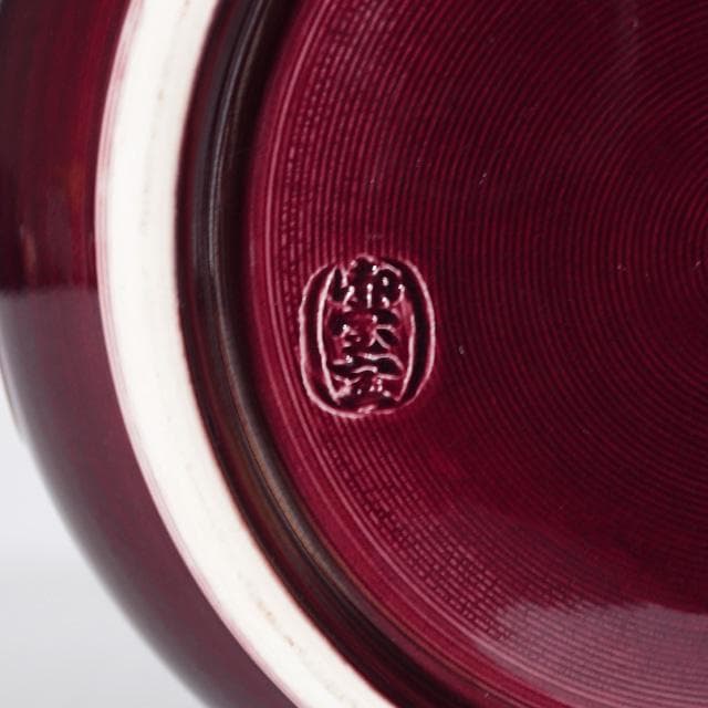 御室窯　紫交趾七宝文皆具　共箱　茶道具　水指　杓立　建水　蓋置