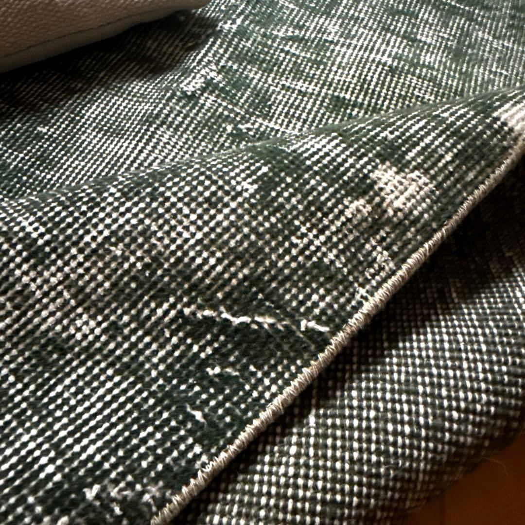 94.5×206ビリジアングリーン　ワンカラー　貴重トルコヴィンテージラグ