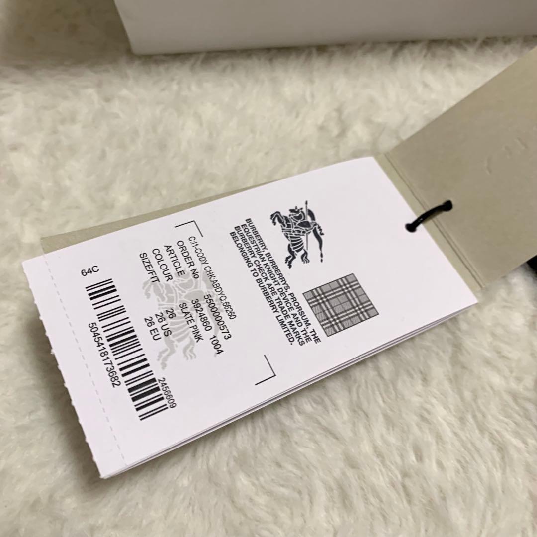 バーバリーチルドレン スニーカー ノバチェック 16cm タグ&箱付き未使用品