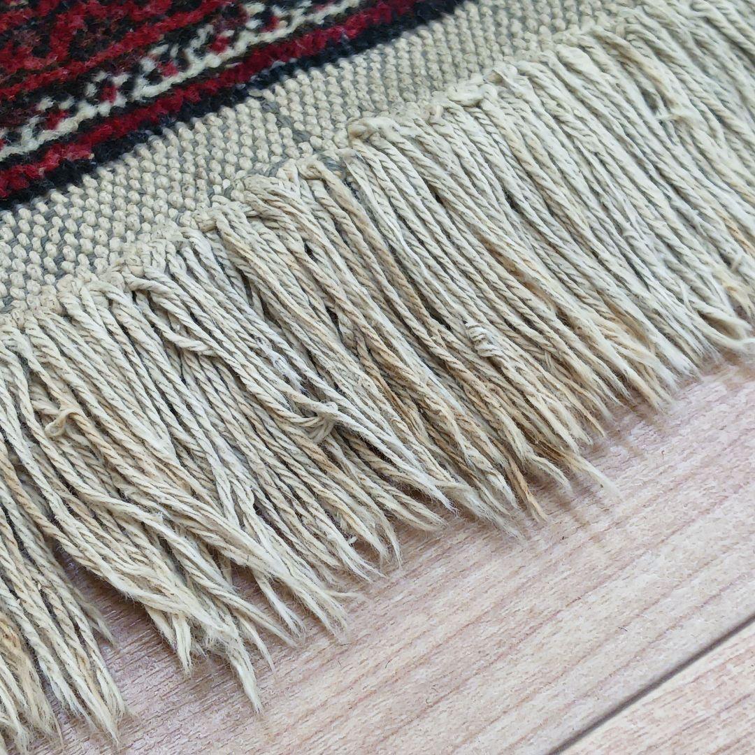 専用 R378 ペルシャ絨毯 トライバルラグ ウール 手織り 186×96㎝