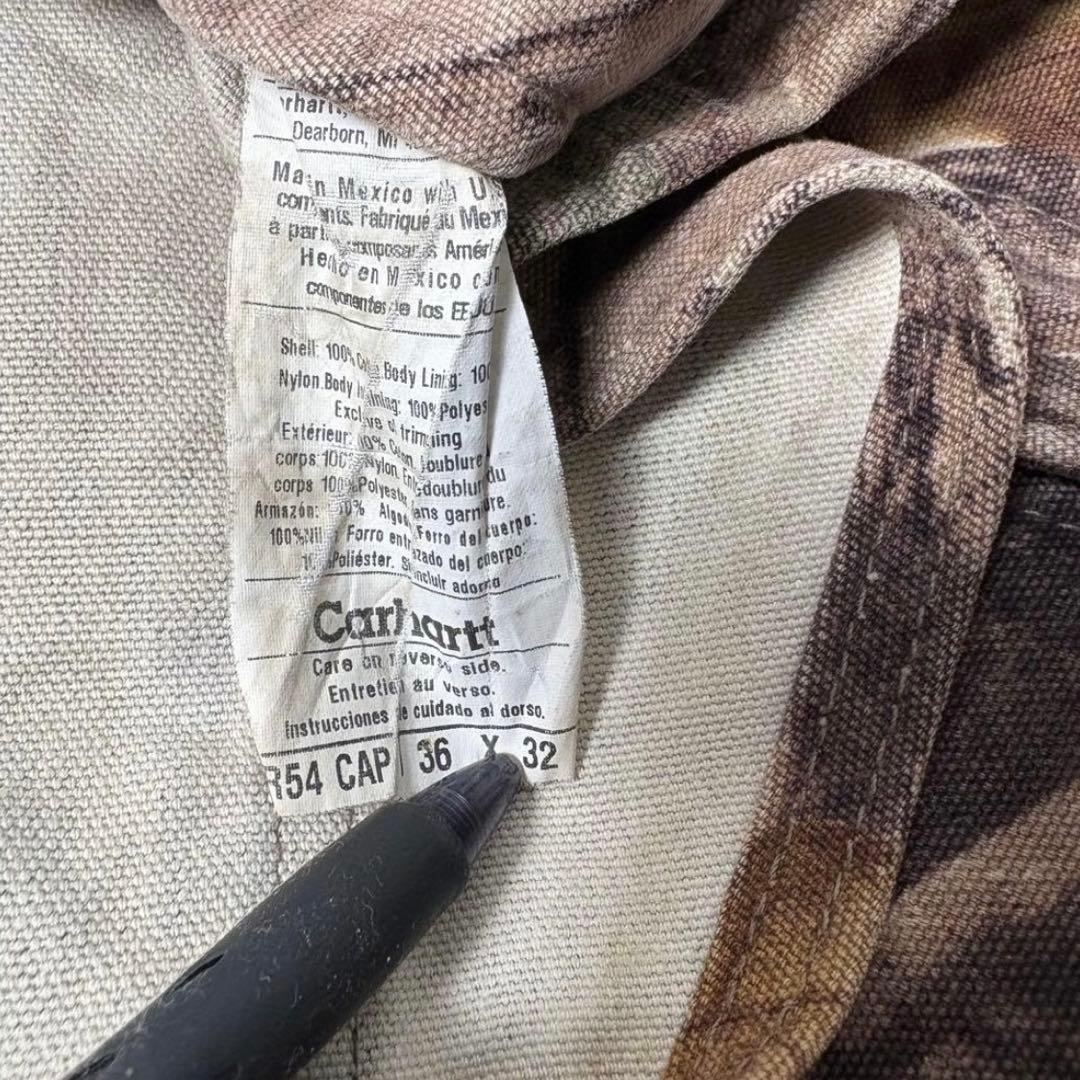 しんしんカーハートオーバーオールダブルニーリアルツリー90sダック地