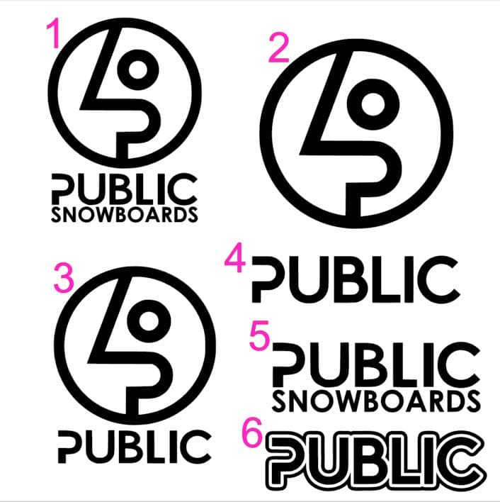 Public　パブリック　ステッカー