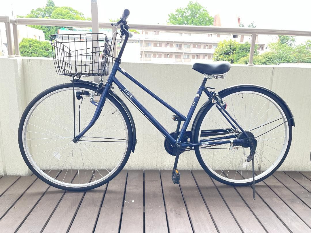 シティ 自転車 フルート27インチ ダイナモライト 変速なし　かなりきれい