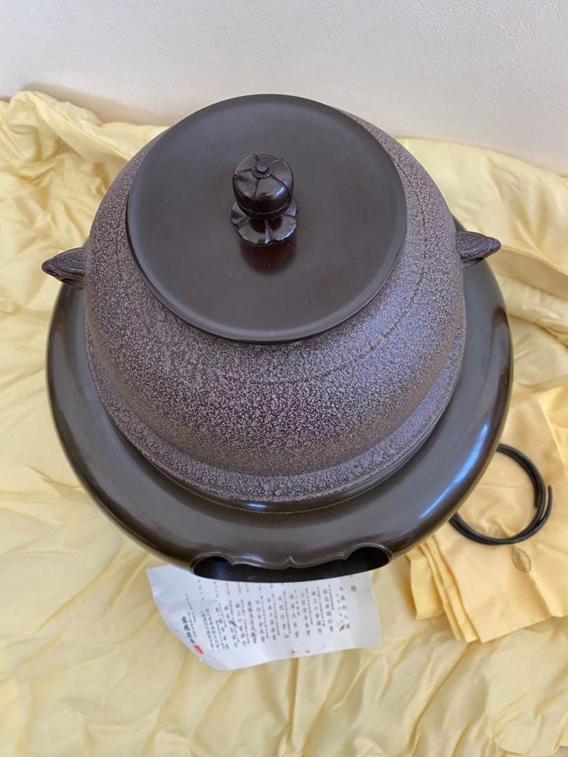 釜師 高橋敬典 風炉師 金谷浄雲 合作 唐銅朝鮮風炉 真形釜添 茶道具