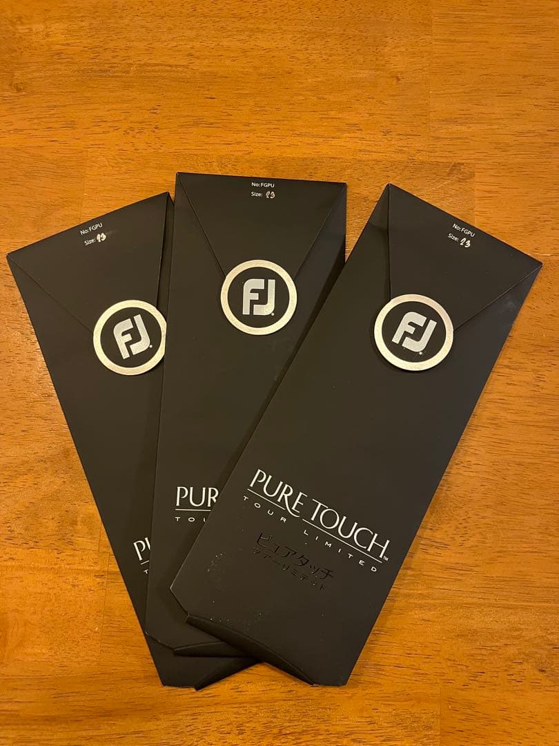 【新品】フットジョイ　ピュアタッチ　ツアーリミテッド　23センチ　3枚