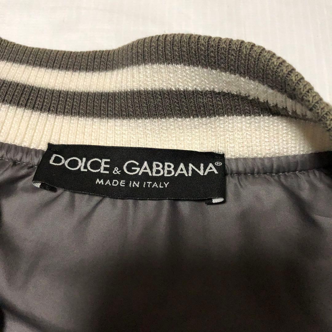 00s DOLCE&GABBANA ジップ ナイロンジャケット グレー