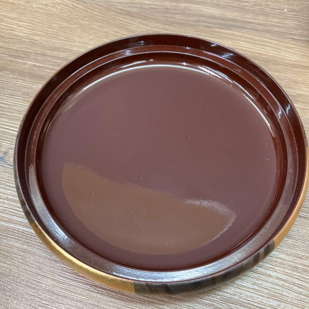 E-1 昭和レトロ 伝統工芸 ヤンポ菓子器 金沢箔工芸 菓子器 蓋付き 金箔