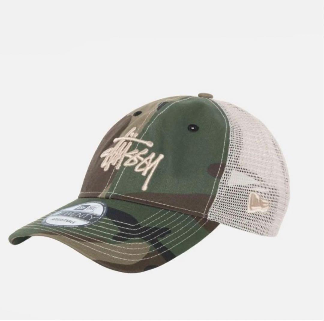 STUSSY迷彩柄ニューエラコラボキャップ 激レア❗️