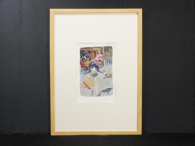 現代アート タカノ綾　直筆サイン『自然との深いつながりネットワーク』1205E