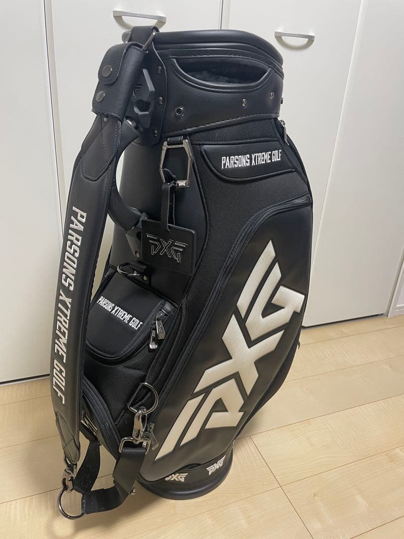 PXGツアー キャディバッグ 正規品　ブラック/ホワイト