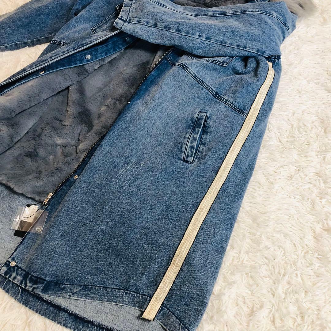 新品タグ付き　スコットクラブ　デニムコート　モッズコート　ボアライナー付き