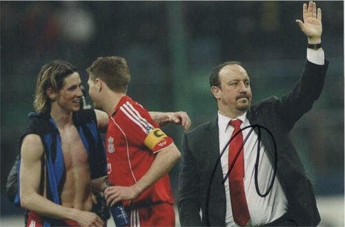 直筆サイン入り写真 ラファエル・ベニテス 大連一方足球倶楽部 SA鑑定済