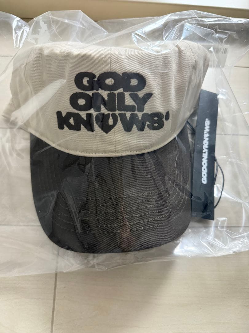 GOD ONLY KNOWS キャップ ツートン ブラウン 岩田剛典