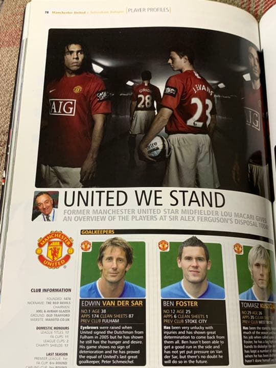 '09イングランド・リーグカップ決勝プログラムトッテナムvs ManU