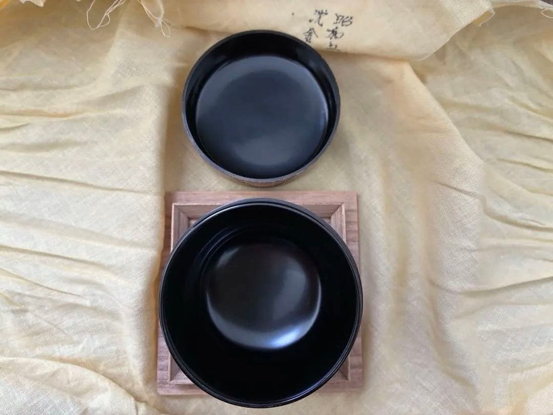 【新品 未使用】　前志芸男　沈金七宝之図　茶道具 棗