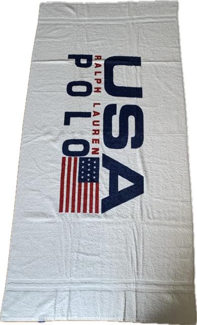 【新品】ポロラルフローレン ビーチタオル 90年代アメリカ製90×180cm大判