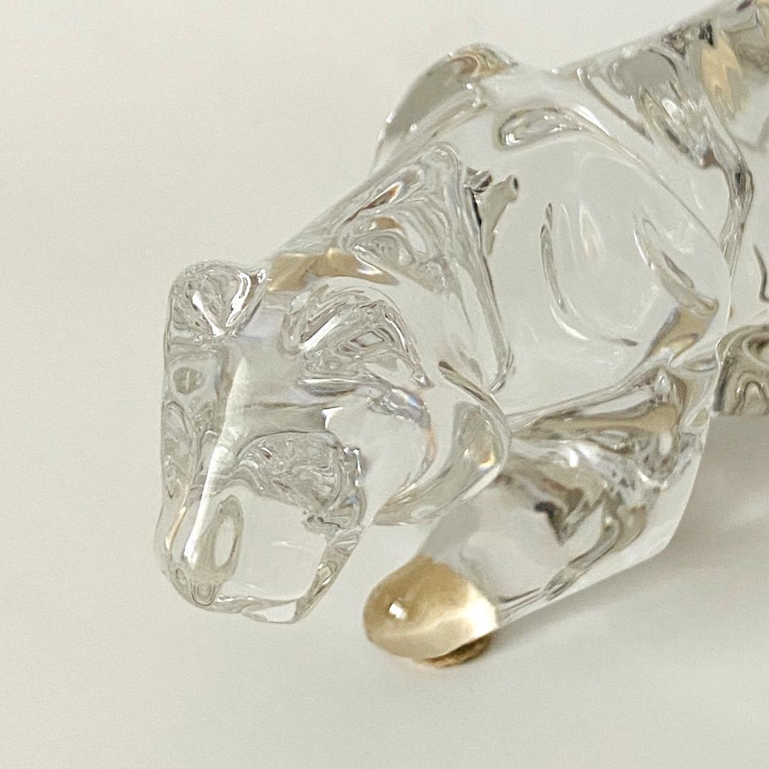 【バカラ】baccarat 動物 トラ 虎 寅 置物 インテリア★美品★
