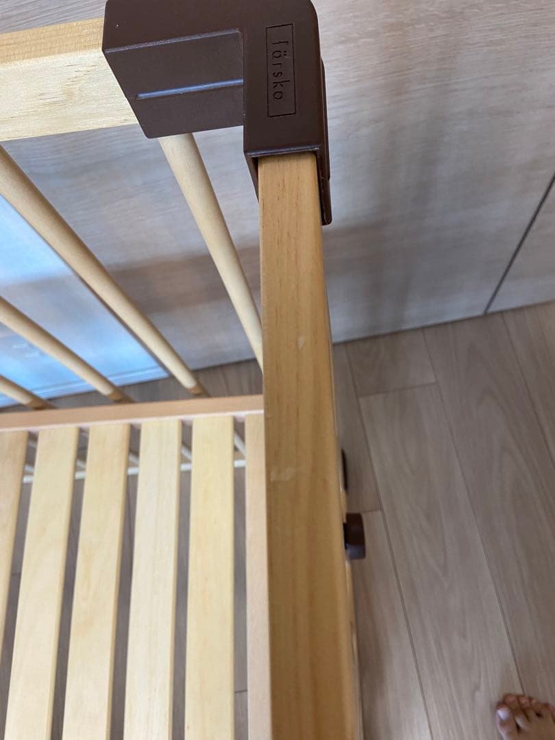 farska ベッドサイドベッド03 ベビーベッド ナチュラル