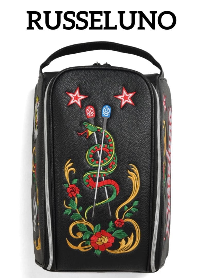 RUSSELUNO SNAKE SHOES CASE ラッセルノ ブラック 黒