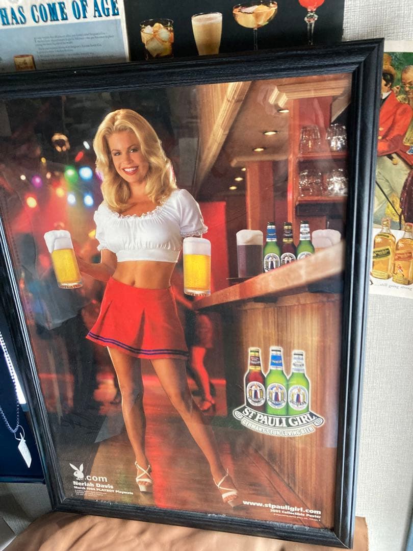 St.PAULI GIRL ポスター額装 PLAYBOY