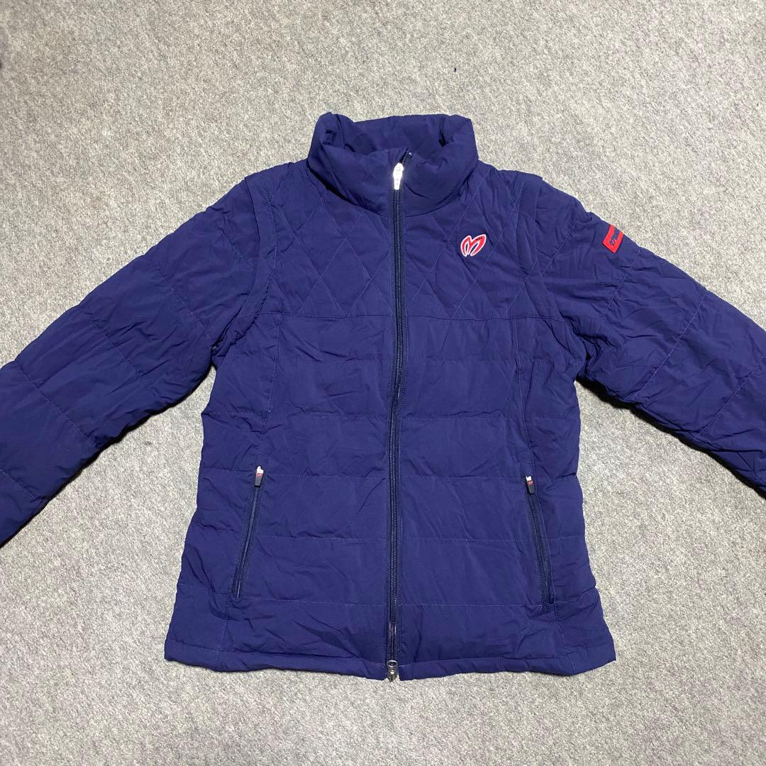 マスターバニー ネイビー 2Way ダウンジャケットレディース サイズ0