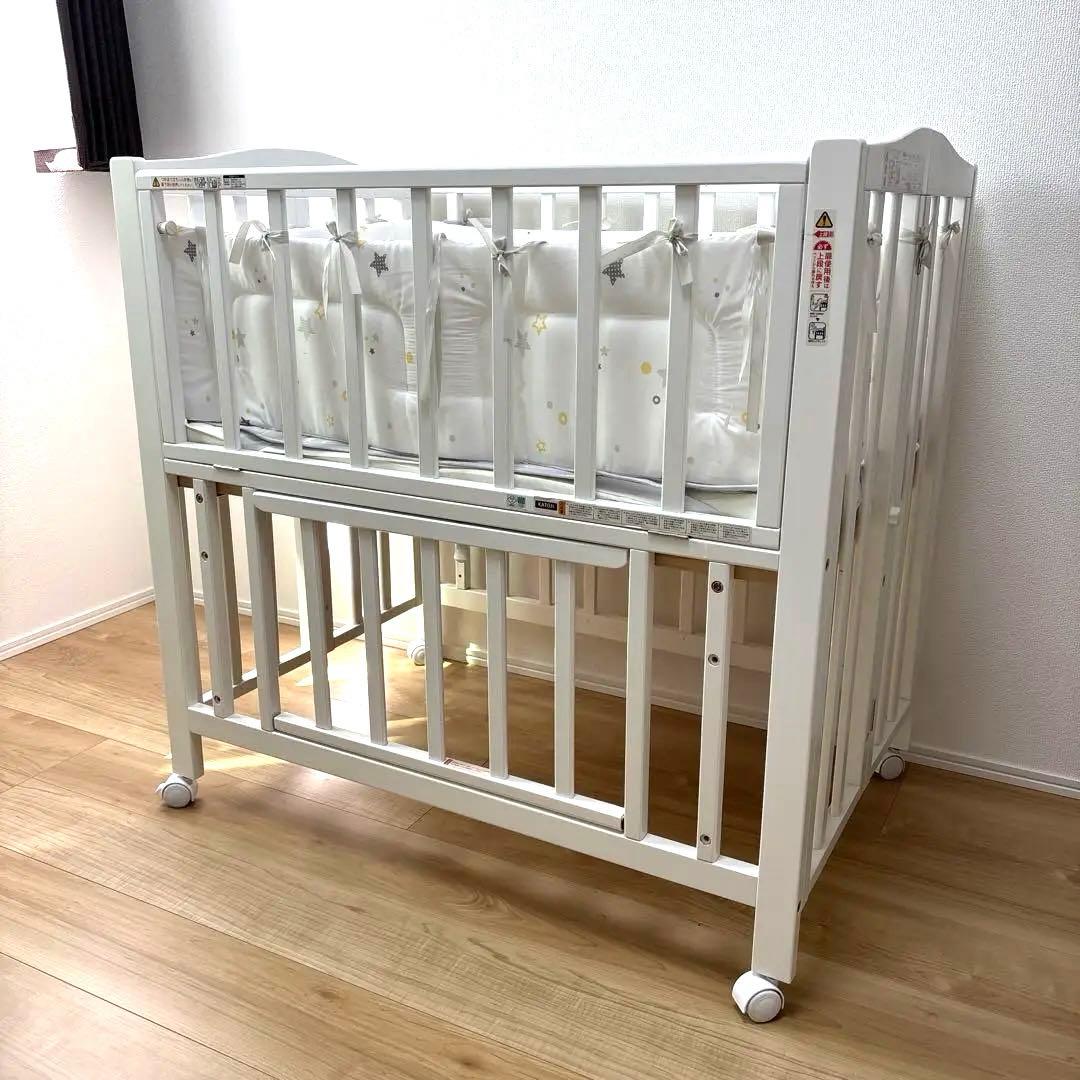 カトージ KATOJI ミニベビーベッド　（折り畳み）