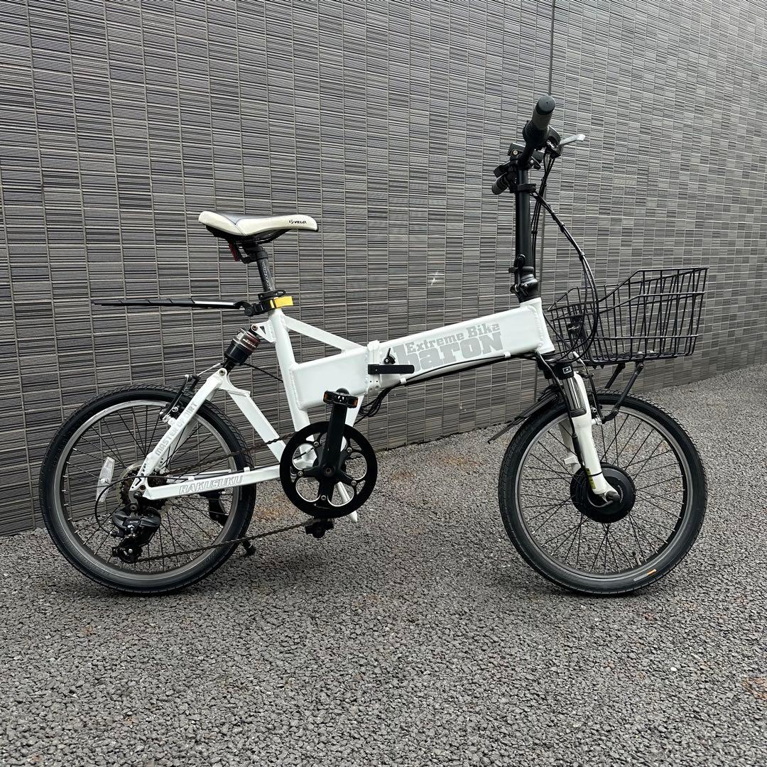 とび　電動アシストバイク　baron バロンX20 ホワイト