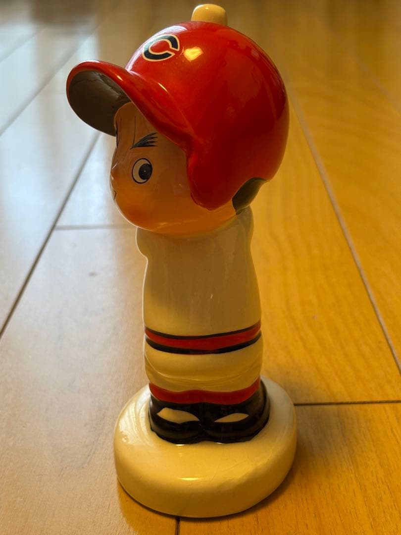 【美品レア】CARP カープ坊や 貯金箱　陶器製 置物