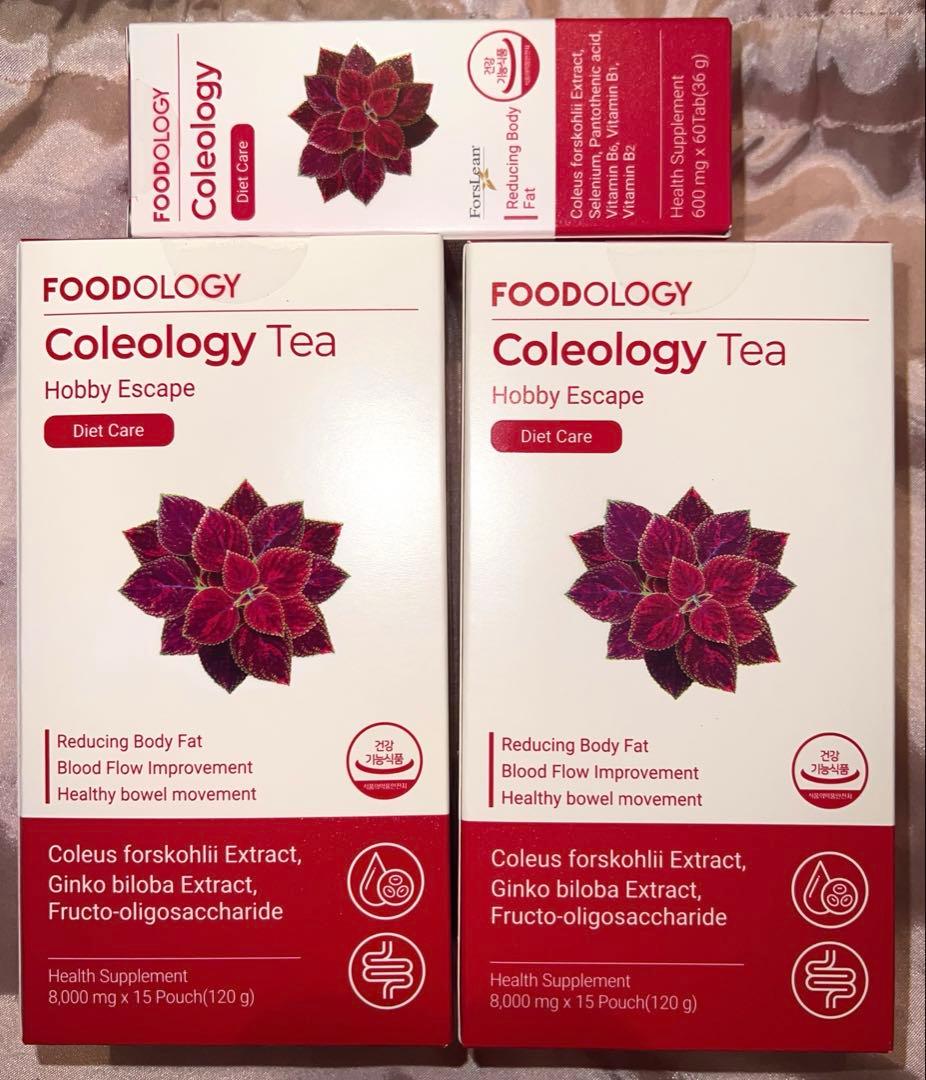 【新品未開封】コレオロジー錠剤60錠 コレオロジーティープロ30包 フードロジー