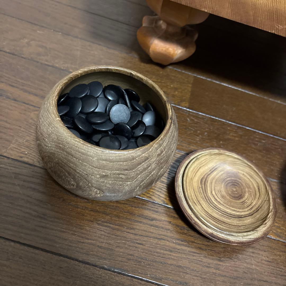 【美品】囲碁盤 碁石 セット 極厚 20cm