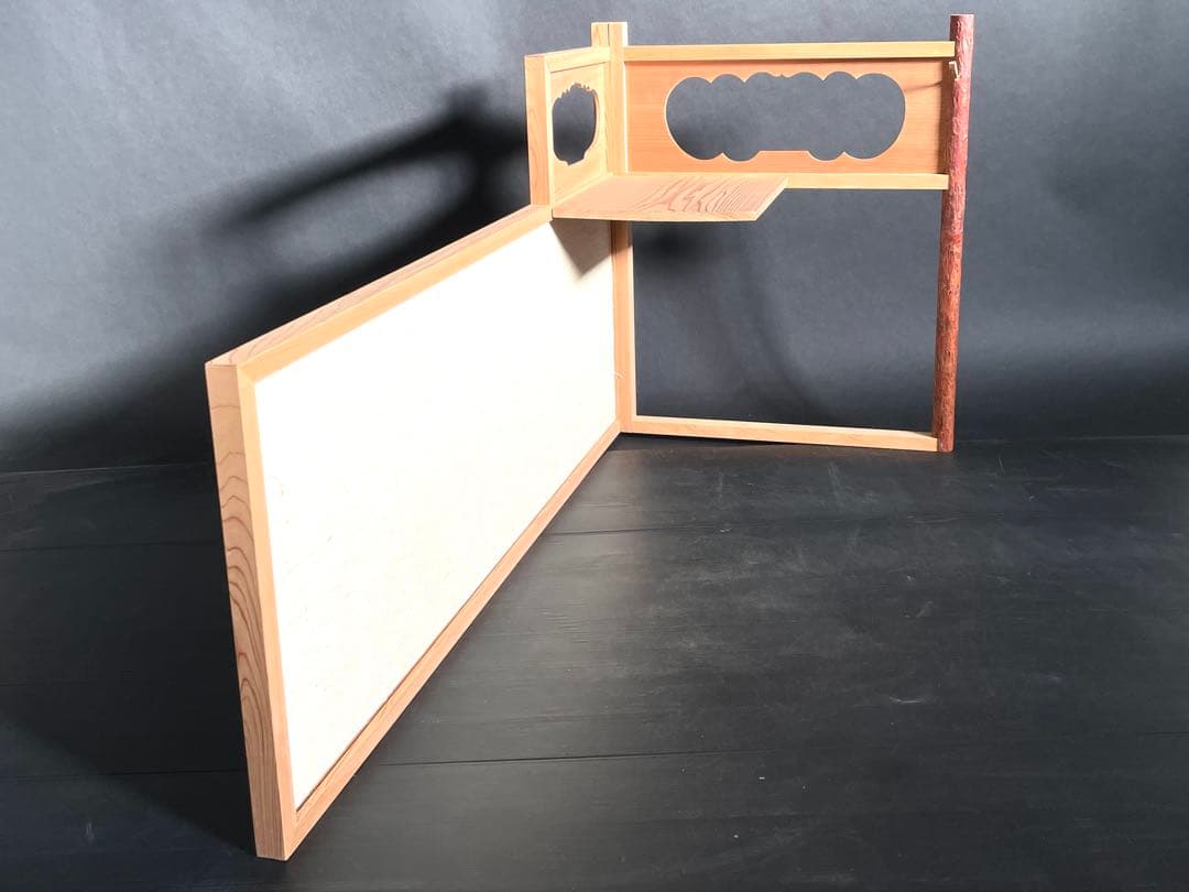 「母」 即中斎好み 台目棚 自在棚 組立式 紙箱 茶道具 （213⑨）