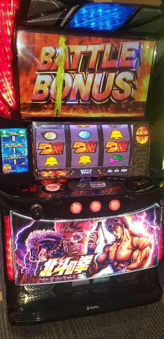 ♪パチスロ実機　スマスロ　北斗の拳　メインパネル　ユニット・バイブスイッチ付