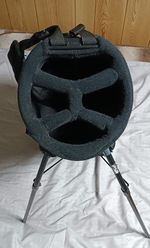 PING スタンド付き ゴルフバッグ キャディバッグ 黒 ブラック