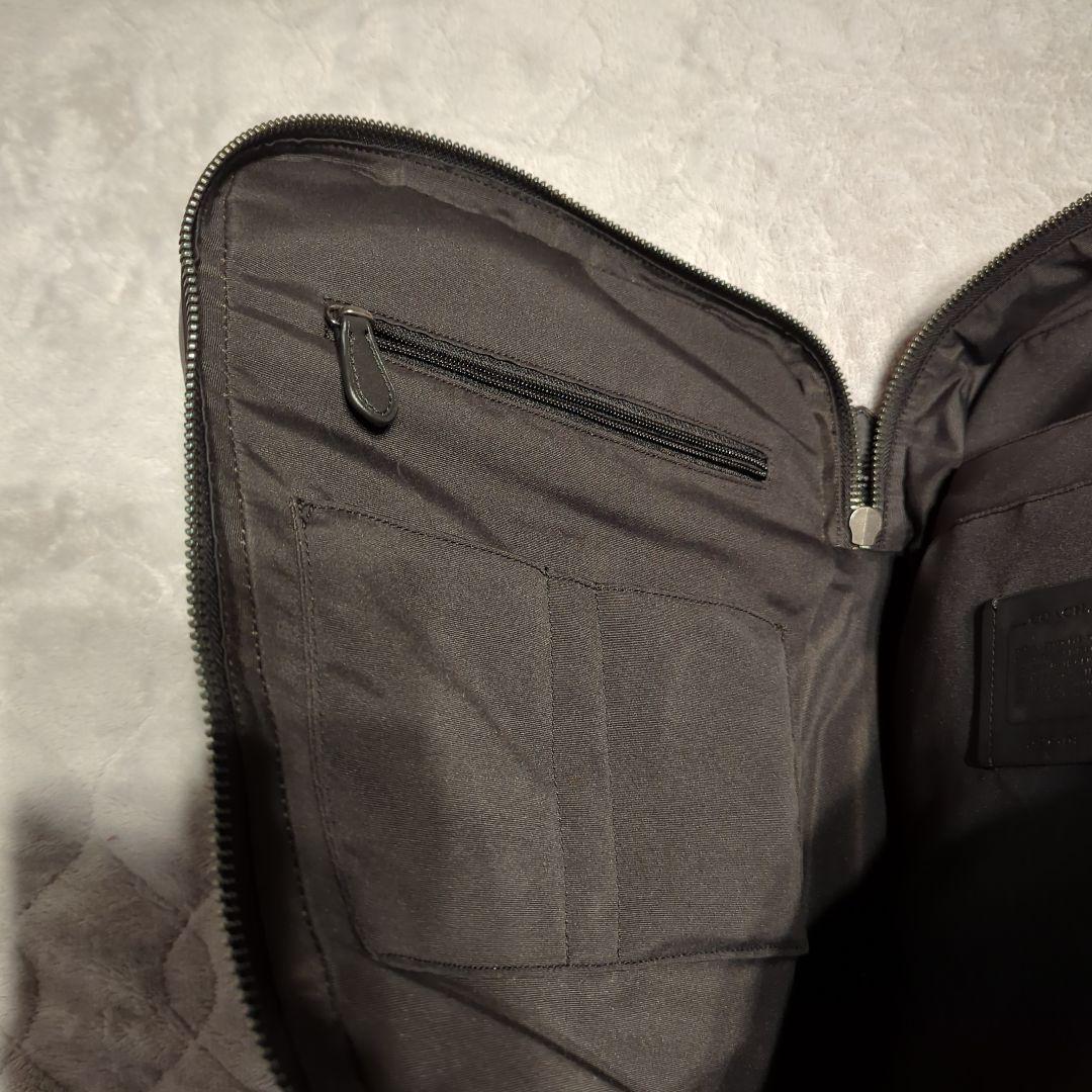 【使用回数5日】COACH ブラック レザービジネスバッグ リュック紐収納可