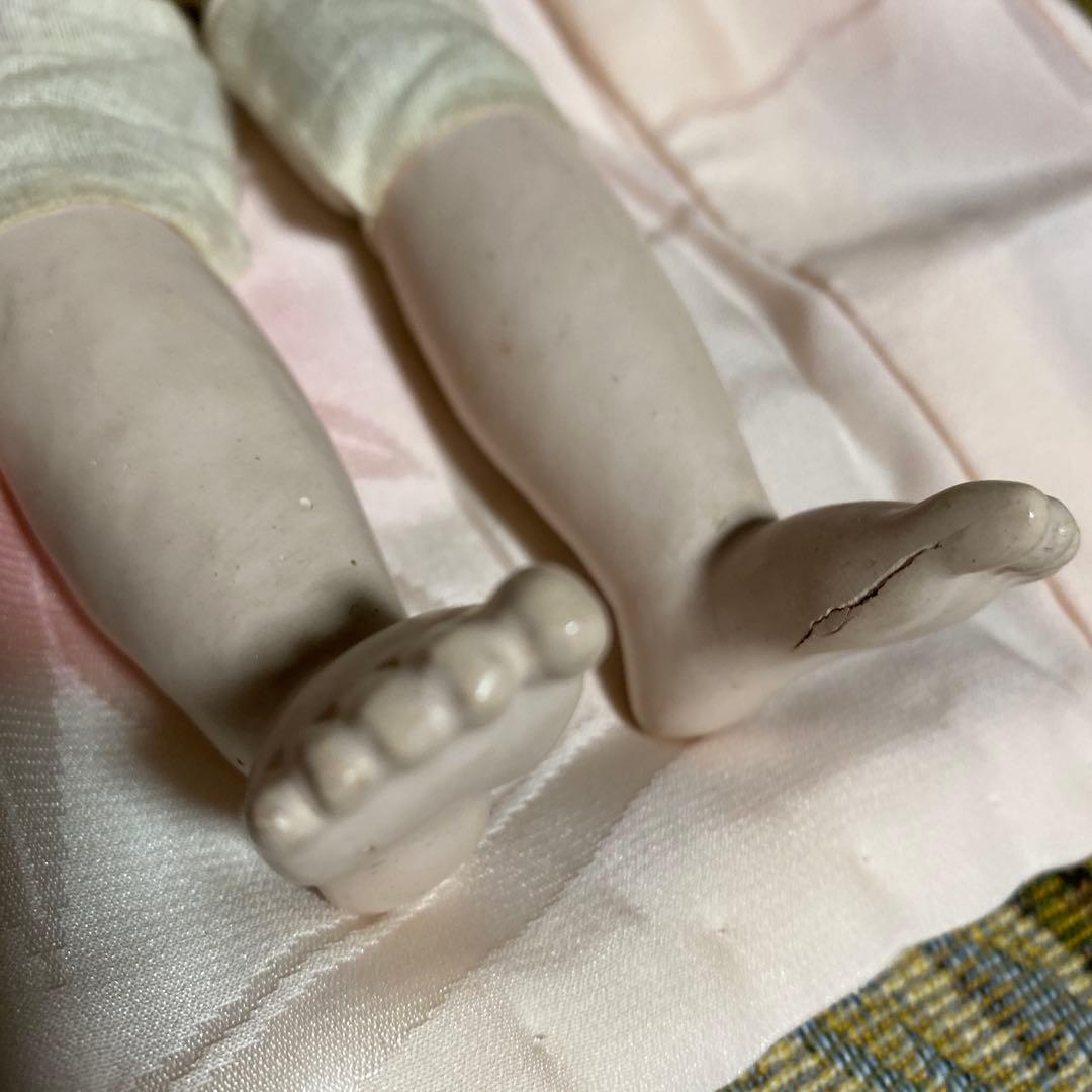 小さ目　市松人形　竹内益次郎　作　男の子　大正時代　３０ｃｍ位