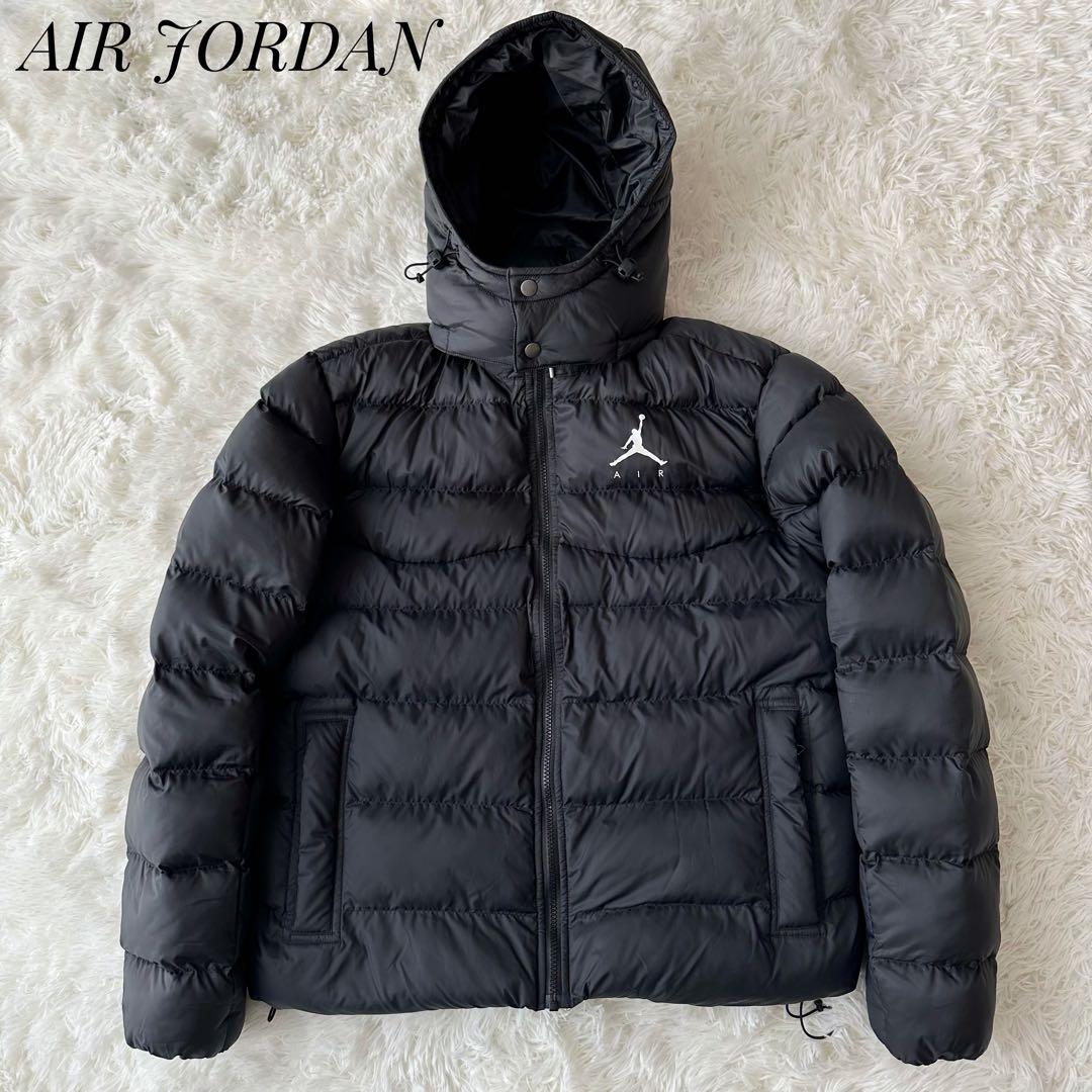 【2WAY】AIR JORDANダウンジャケット肉厚 ワンポイント刺繍ロゴ