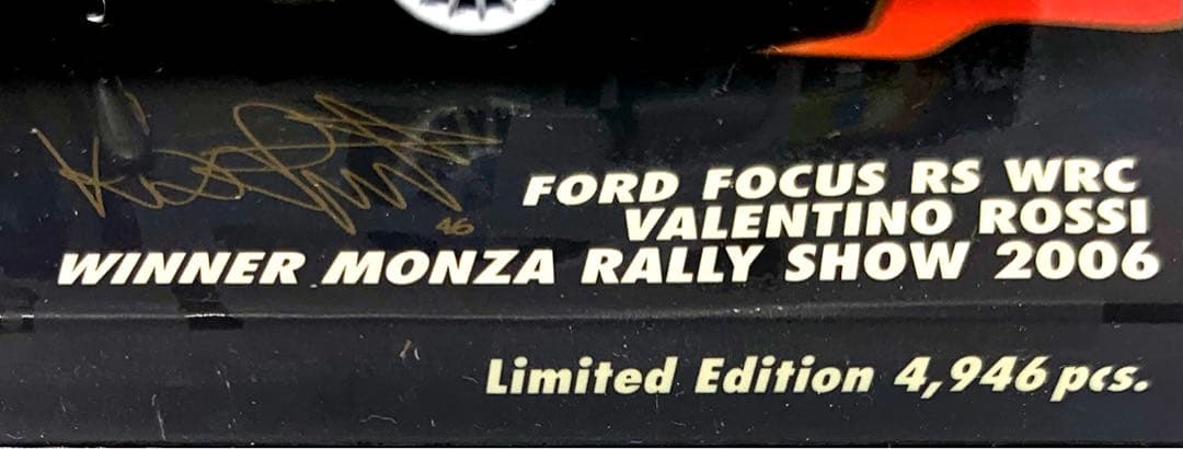 ミニチャンプス フォード フォーカス WRC バレンティーノ・ロッシ 2006