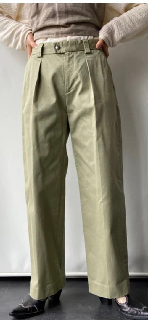 最終値下げ　FUMIKA_UCHIDA/CHINO TAPERED SLACKS