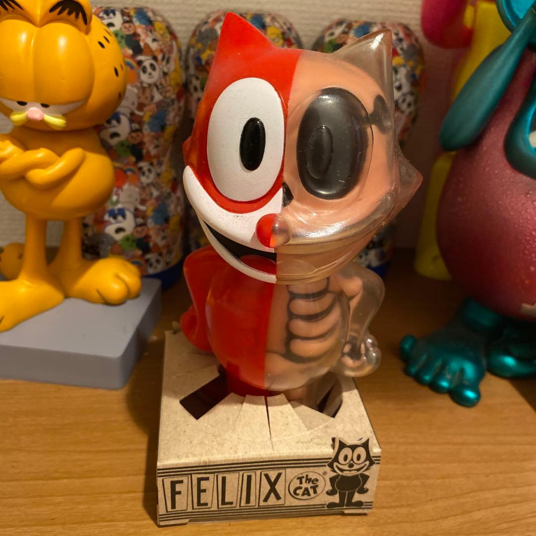 FELIX THE CAT フィギュア ソフビ スカル secret base