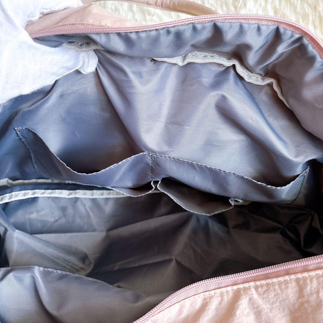 【新品・タグ付き】ONOFF オノフ ボストンバック ナイロン ダスティピンク