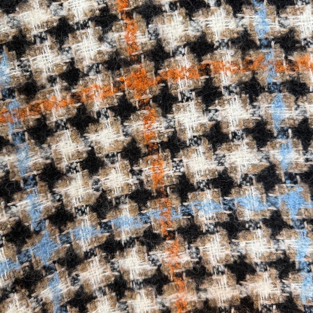 美品 イザベルマラン ミックスツイード ノーカラーコーディガン フリンジ